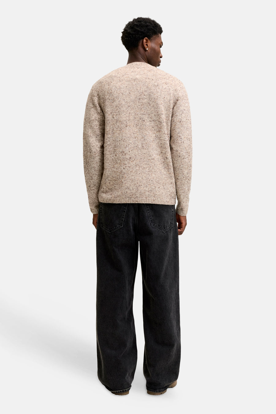 Pull col O Écru - PREMIUM by JACK & JONES