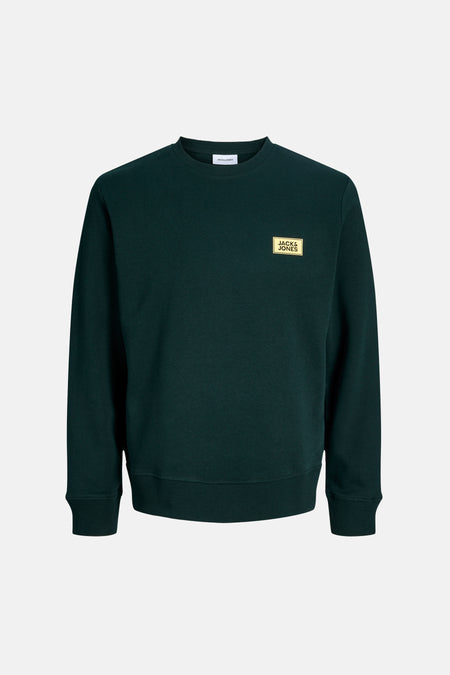 Sweat col O - vert