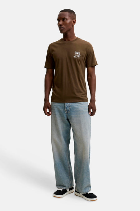 T-shirt à manches courtes - brun
