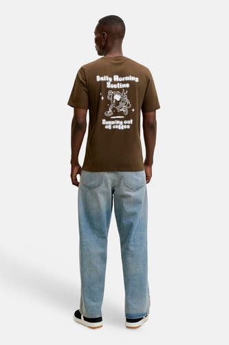 T-shirt (manches courtes) brun - ORIGINALS BY JACK & JONES