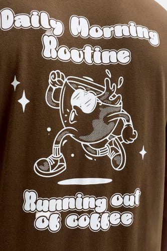 T-shirt (manches courtes) brun - ORIGINALS BY JACK & JONES