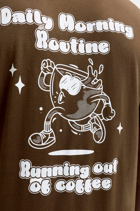 T-shirt à manches courtes - brun