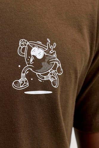 T-shirt (manches courtes) brun - ORIGINALS BY JACK & JONES