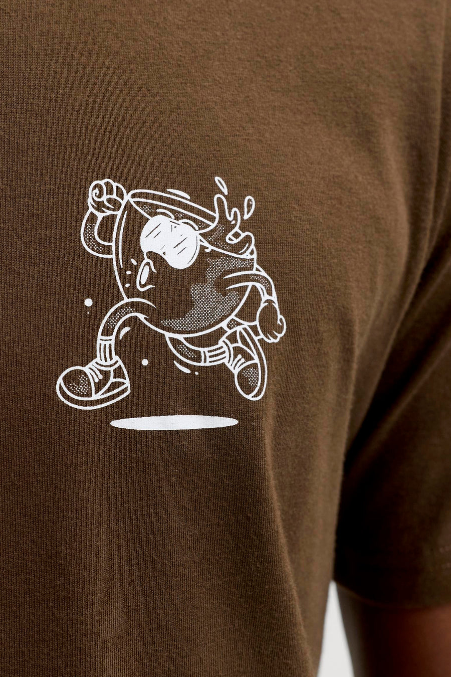 T-shirt (manches courtes) brun - ORIGINALS BY JACK & JONES