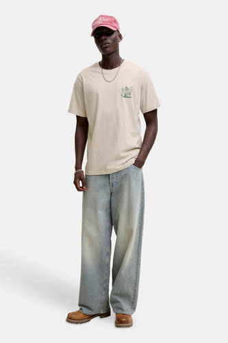 T-shirt (manches courtes) Écru - ORIGINALS BY JACK & JONES