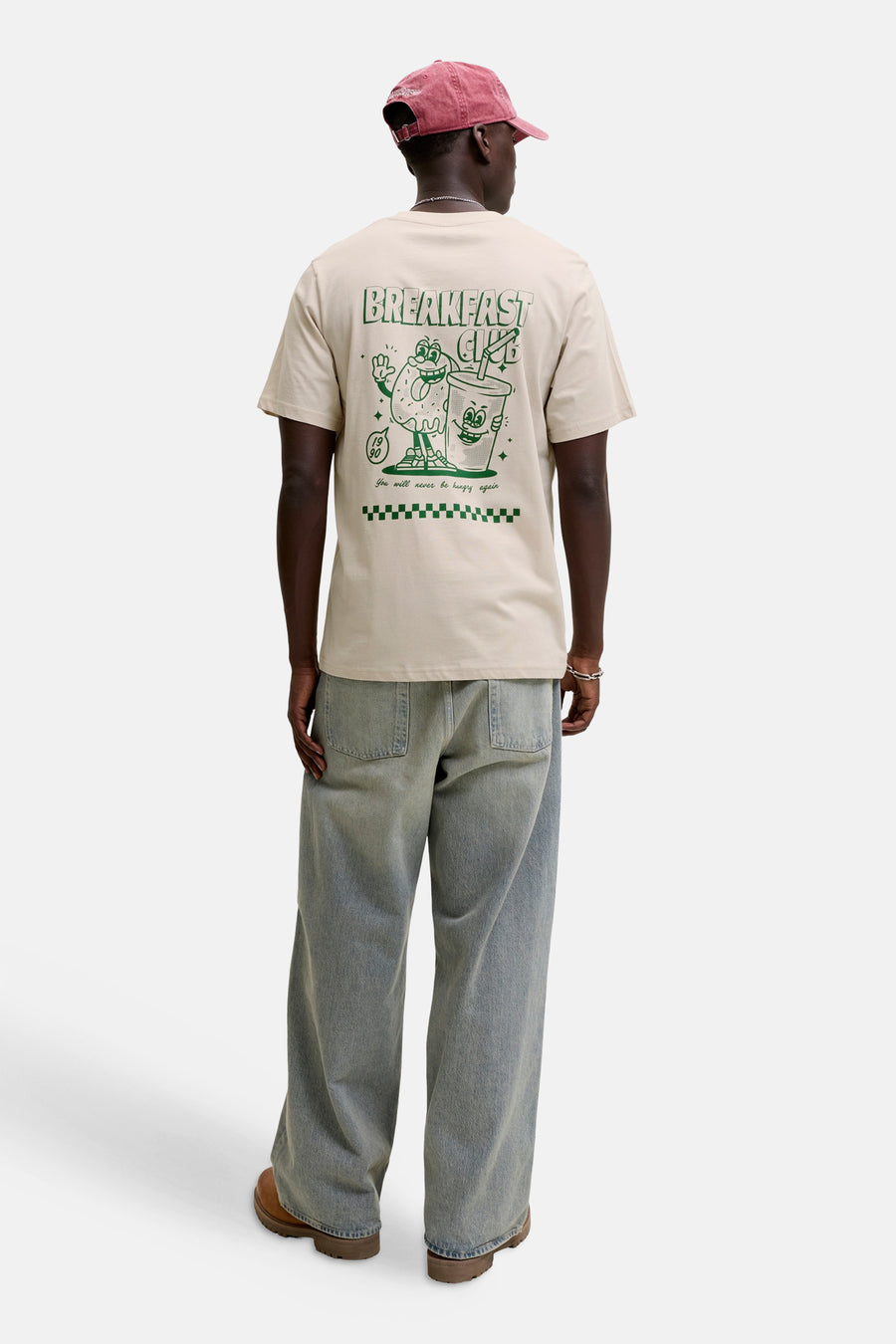 T-shirt (manches courtes) Écru - ORIGINALS BY JACK & JONES