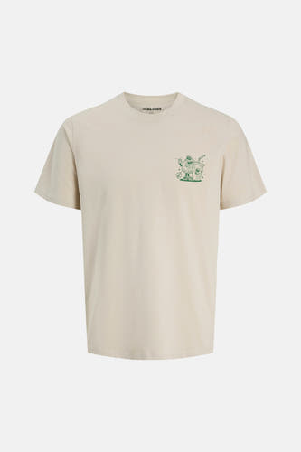T-shirt (manches courtes) Écru - ORIGINALS BY JACK & JONES