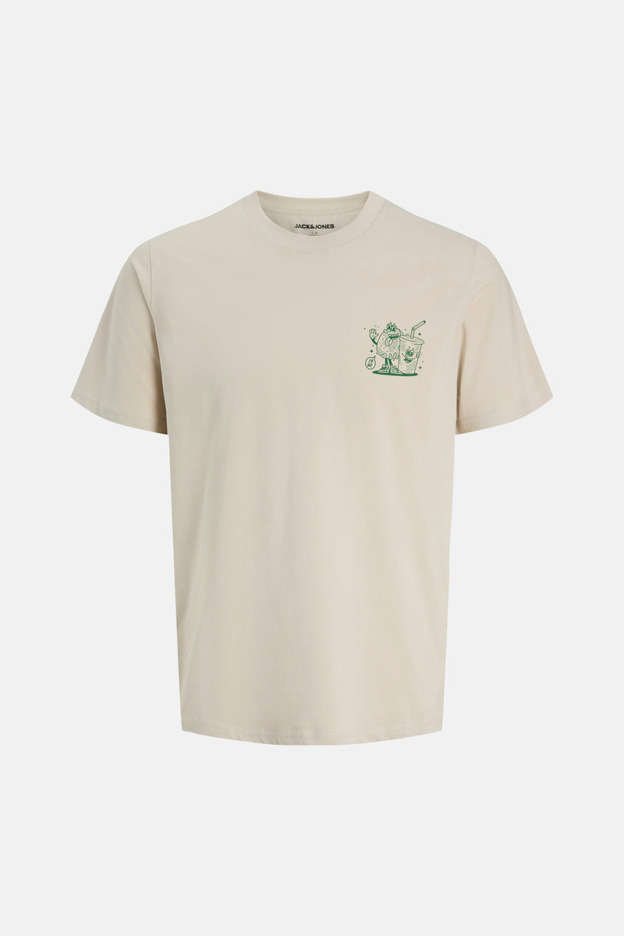 T-shirt (manches courtes) Écru - ORIGINALS BY JACK & JONES