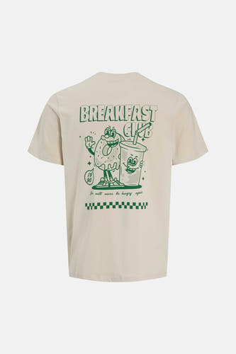 T-shirt (manches courtes) Écru - ORIGINALS BY JACK & JONES