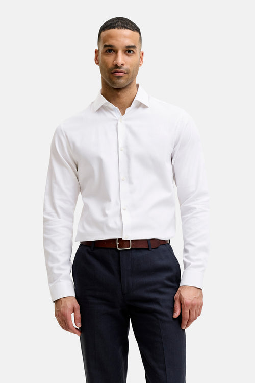 Chemise à manches longues - blanc