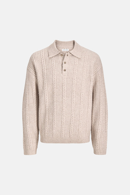 Pull col O - écru