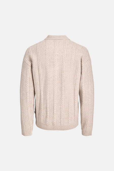 Pull col O - écru
