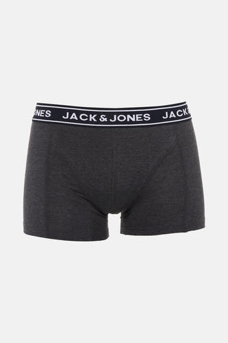 Boxer short gris d'ACCESSORIES BY JACK & JONES avec une ceinture élastique à logo.