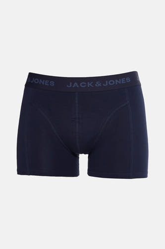 Boxer short bleu d'ACCESSORIES BY JACK & JONES, avec une ceinture élastique à logo.