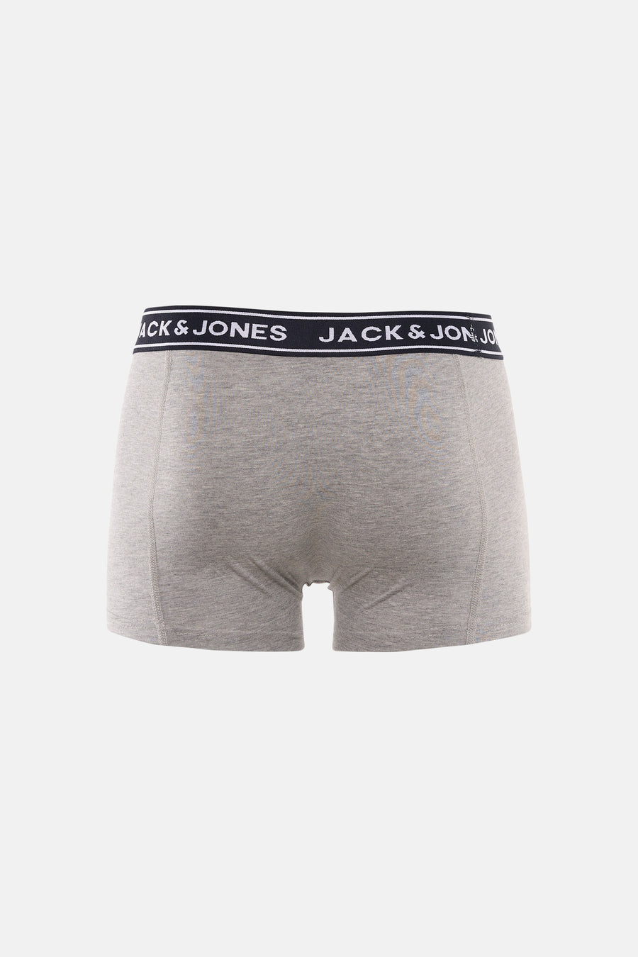 Grijze boxershort van ACCESSORIES BY JACK & JONES met een tailleband met het logo.