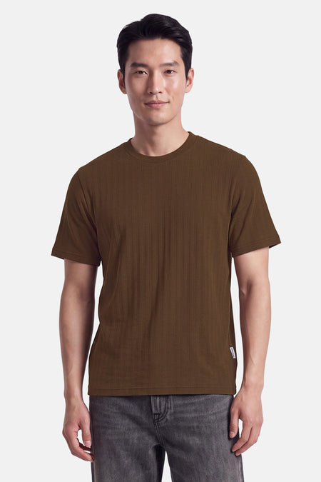 T-shirt à manches courtes - brun
