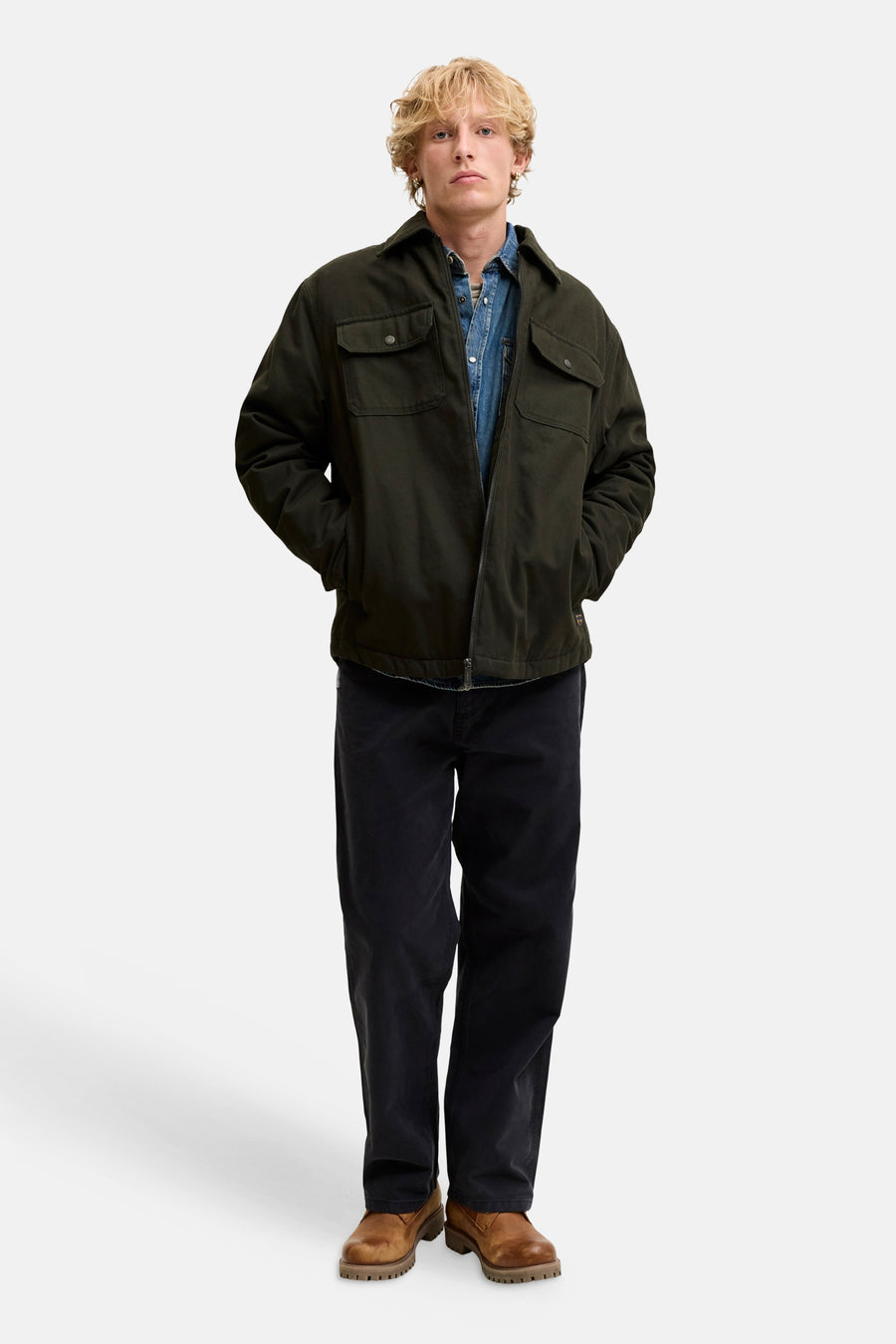 Veste courte vert - ORIGINALS BY JACK & JONES