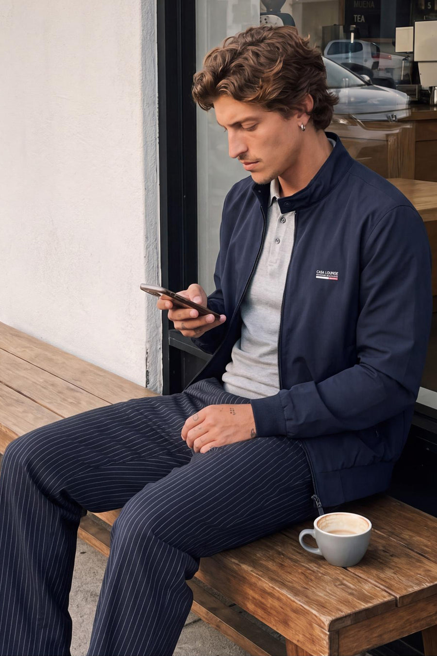 Veste courte bleu - ORIGINALS BY JACK & JONES