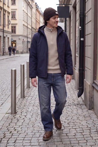 Veste courte bleu - ORIGINALS BY JACK & JONES