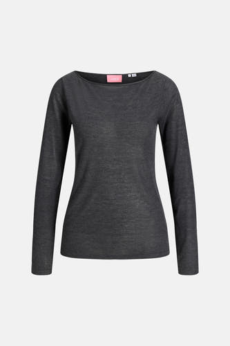 Pull col O - Dark Grey Melange