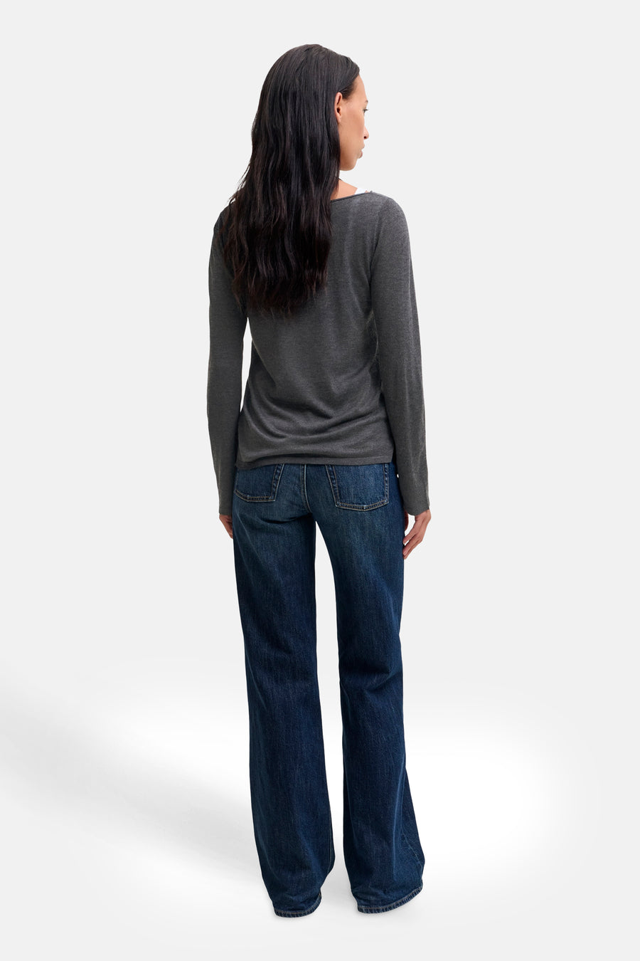 Pull col O gris - JJXX