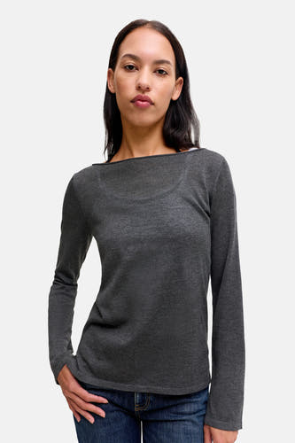 Pull col O gris - JJXX