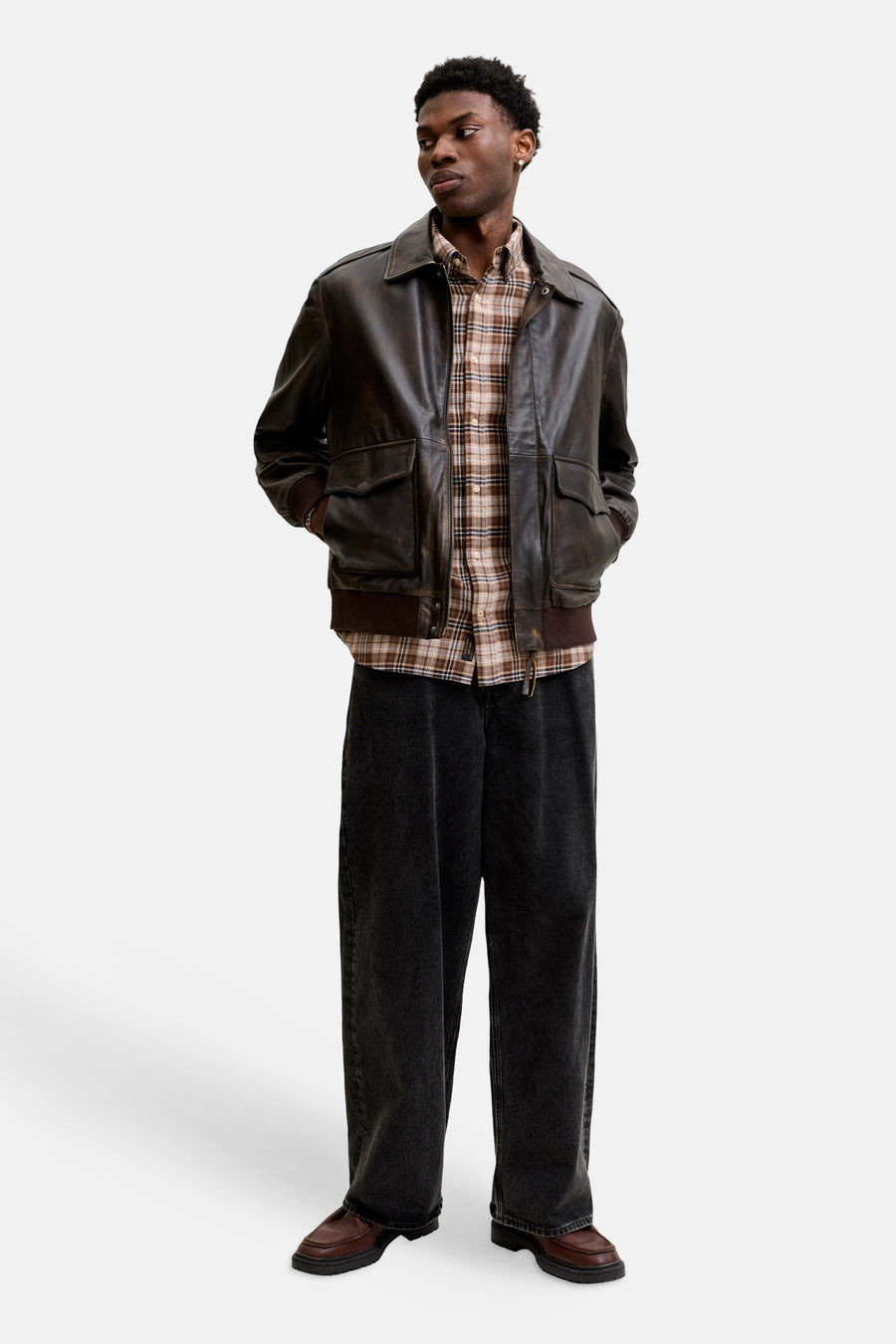 Chemise (manches longues) brun - ORIGINALS BY JACK & JONES