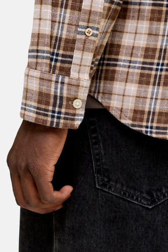 Chemise (manches longues) brun - ORIGINALS BY JACK & JONES