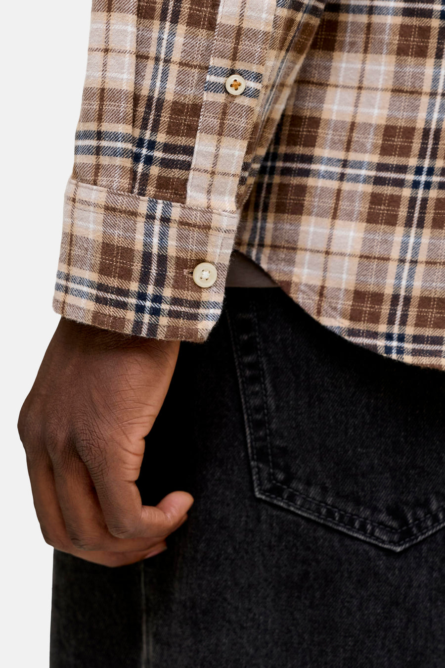 Chemise (manches longues) brun - ORIGINALS BY JACK & JONES