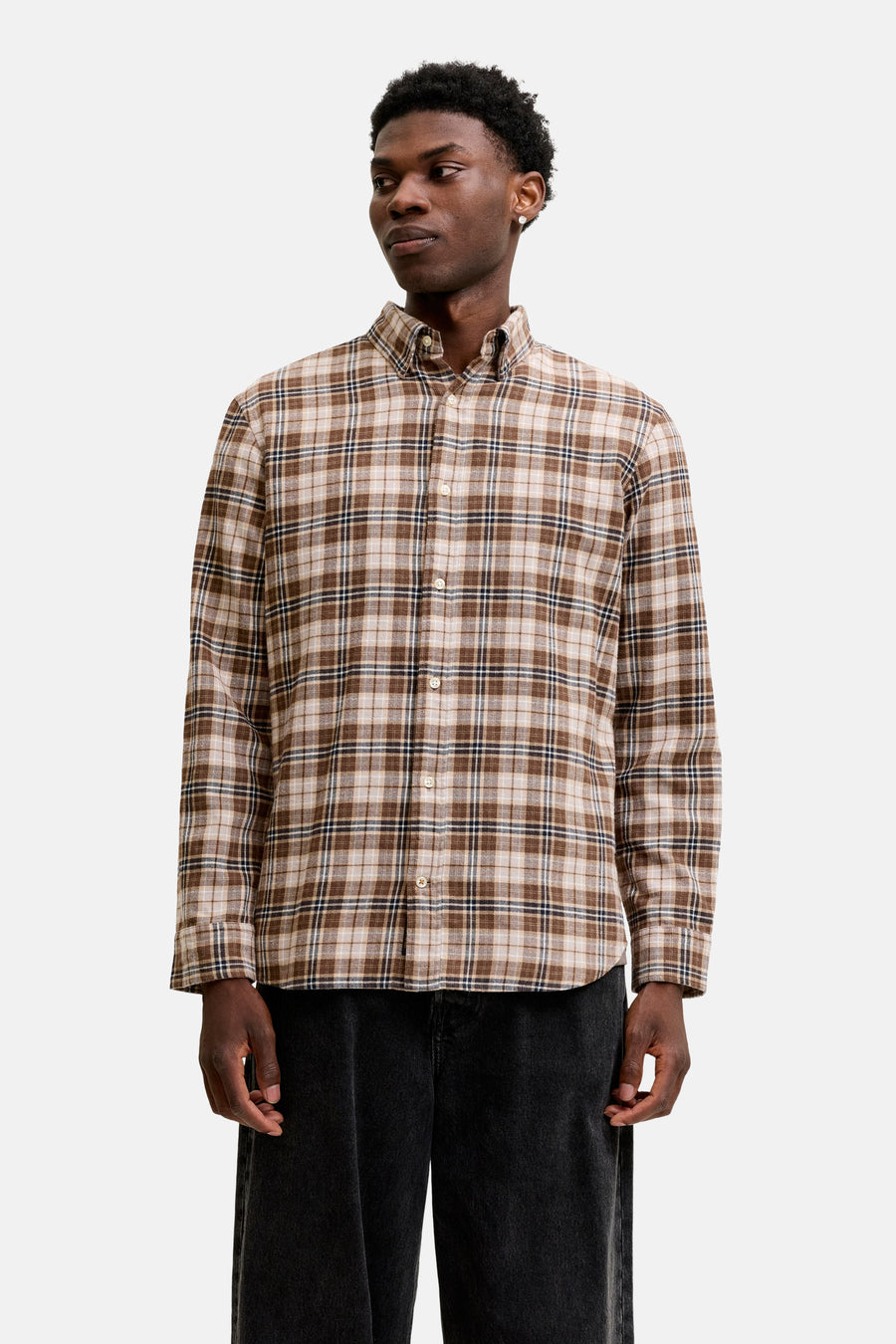 Chemise (manches longues) brun - ORIGINALS BY JACK & JONES