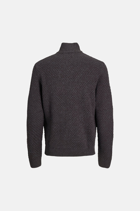 Pull col O - Dark Grey Melange
