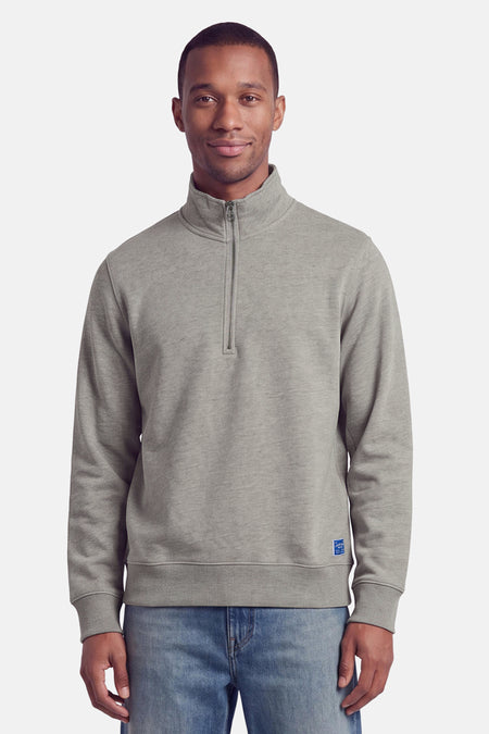 Sweat col O - gris