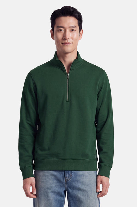Sweat col O - vert