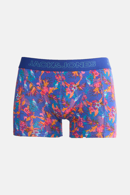 Short deau boxers Jack ACCESSORIES BY JACK & J J J un imprimé fleurs et oiseaux.