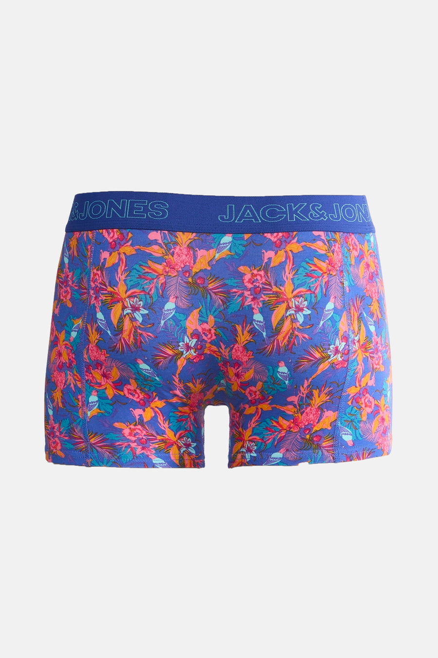 Blauwe Jack & Jones onderbroek met bloemenprint.