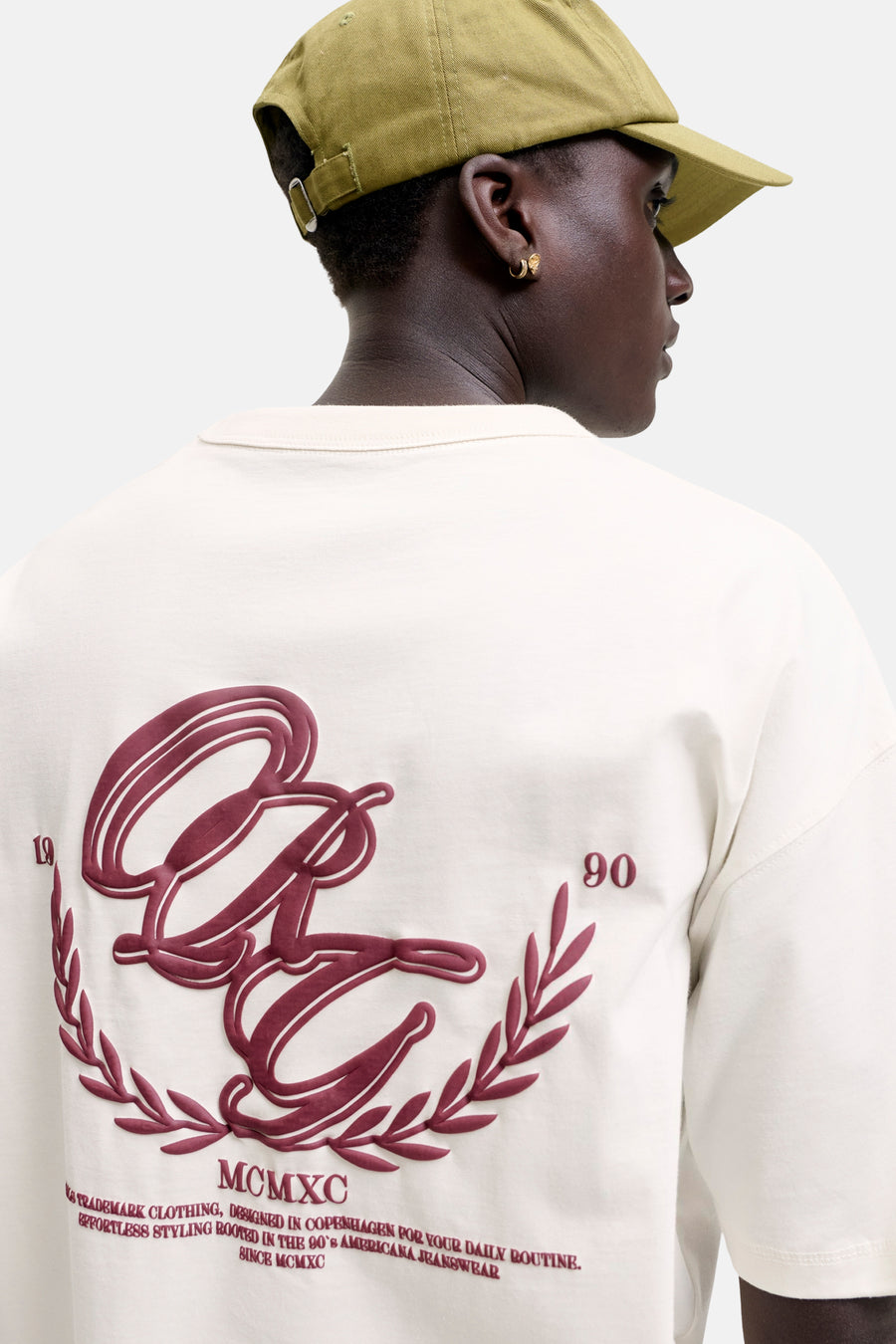 T-shirt (manches courtes) Écru - ORIGINALS BY JACK & JONES