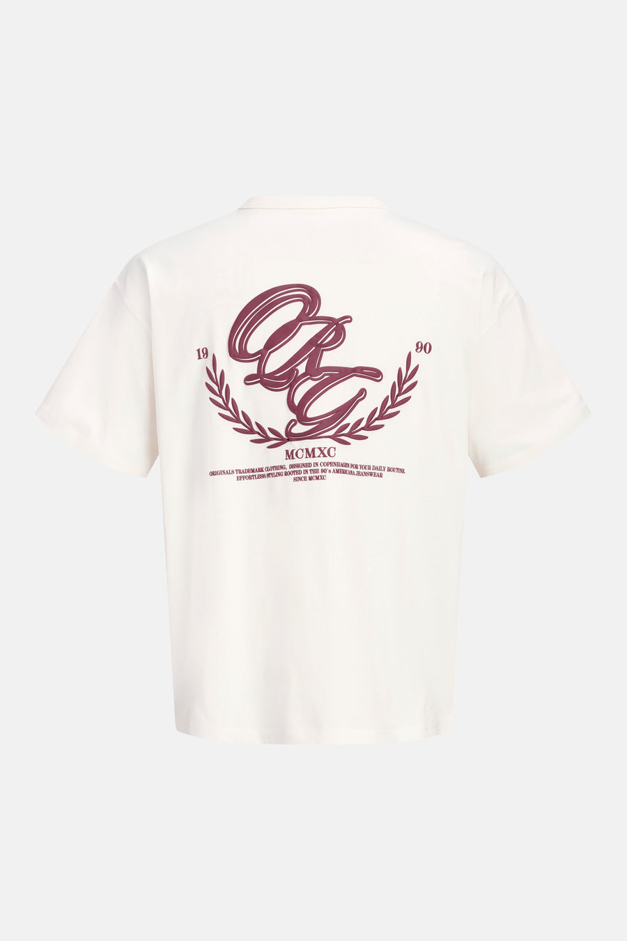 T-shirt (manches courtes) Écru - ORIGINALS BY JACK & JONES