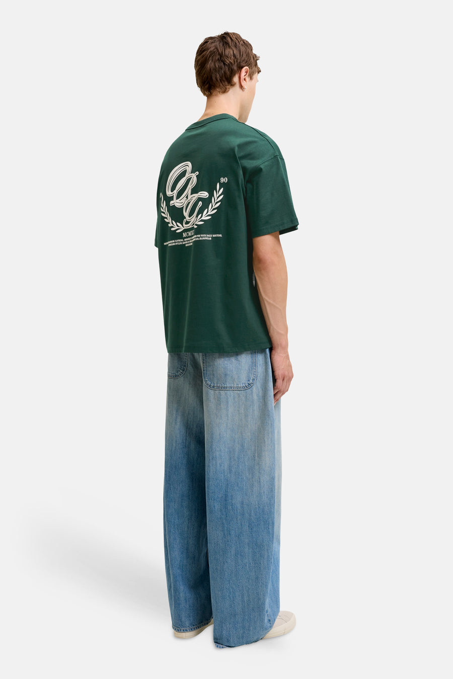 T-shirt (manches courtes) vert - ORIGINALS BY JACK & JONES