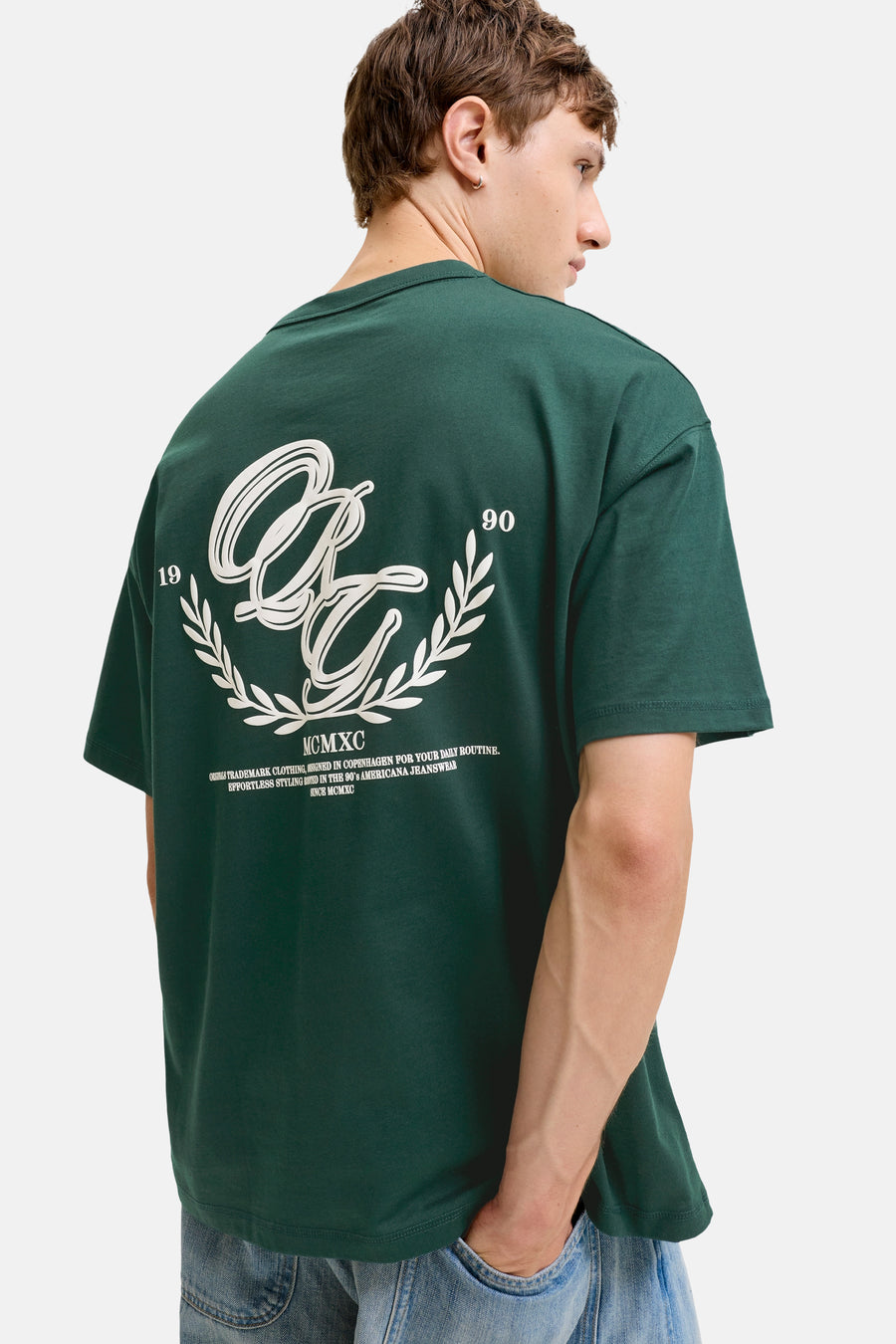 T-shirt (manches courtes) vert - ORIGINALS BY JACK & JONES