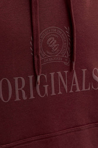 Sweat à capuche rouge - ORIGINALS BY JACK & JONES