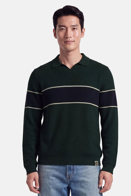 Pull col V - multicolore
