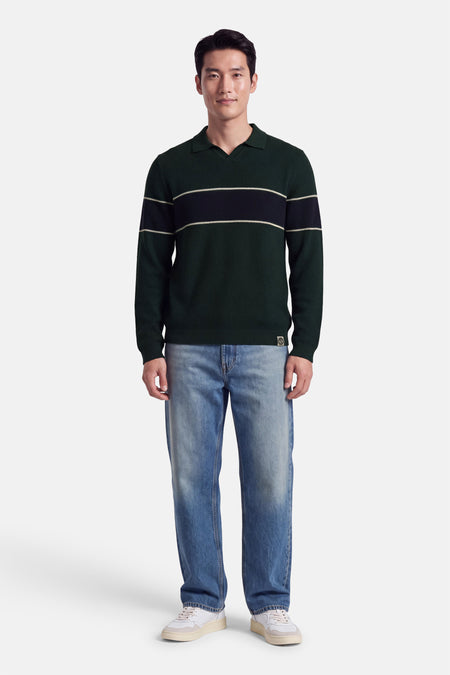 Pull col V - multicolore