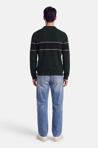 Pull col V - multicolore