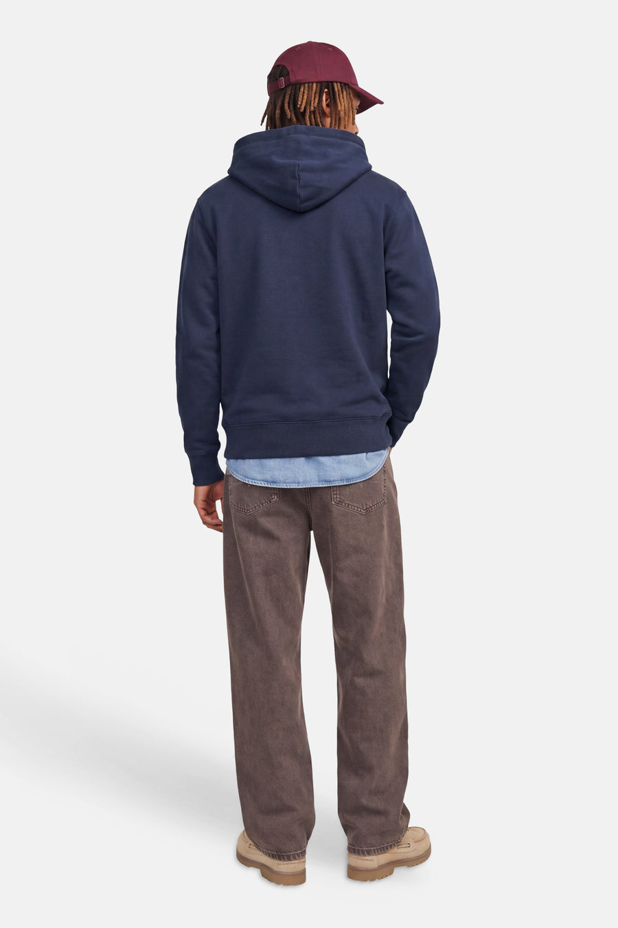 Sweat à capuche bleu - ORIGINALS BY JACK & JONES