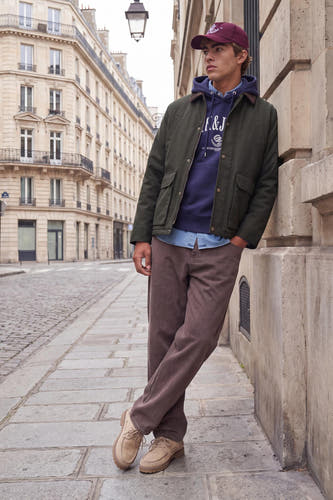Sweat à capuche bleu - ORIGINALS BY JACK & JONES