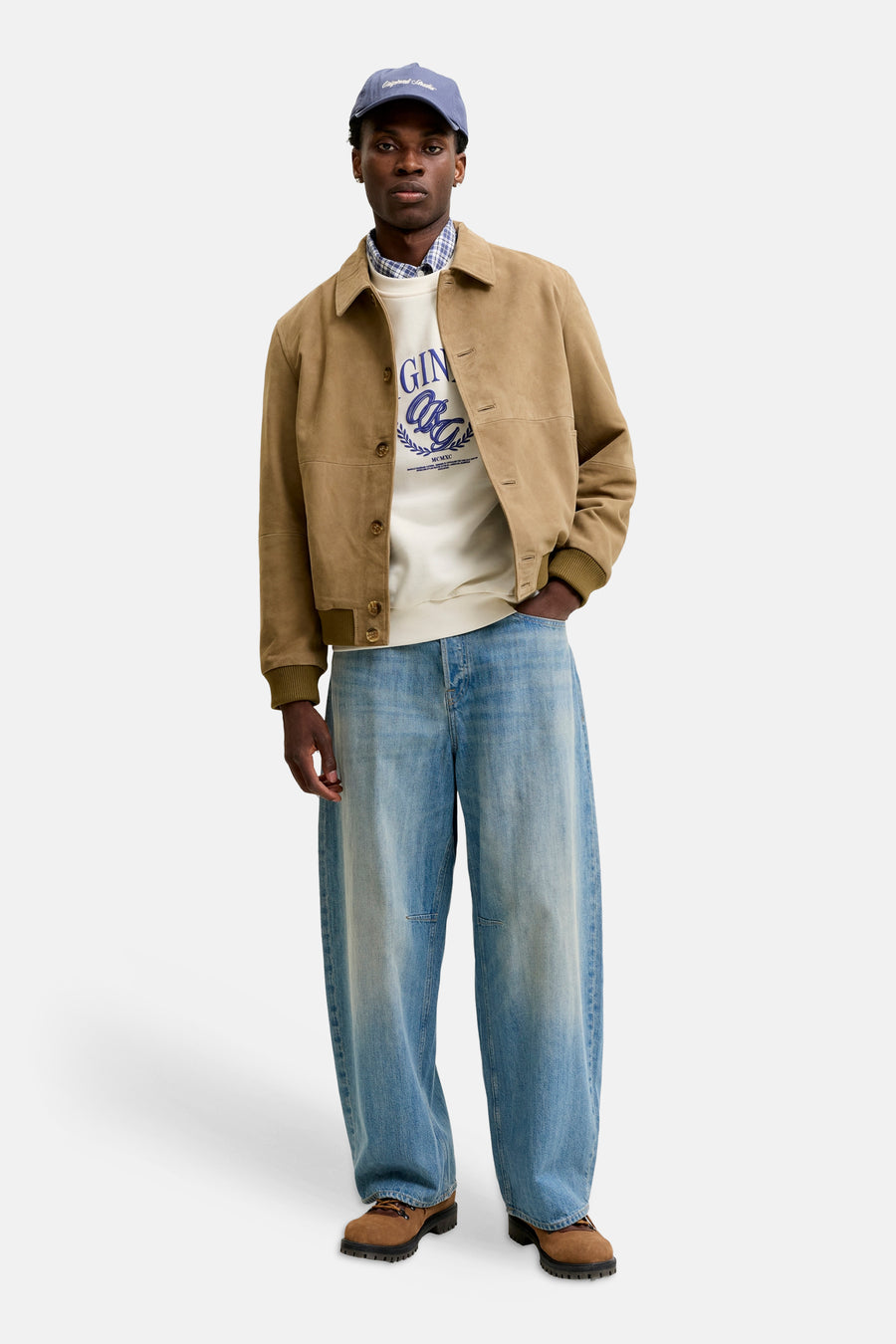 Sweat col O blanc - ORIGINALS BY JACK & JONES