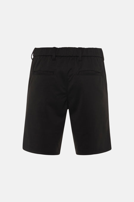 Zwarte short van JACK & JONES JEANS INTELLIGENCE, met elastische tailleband en achterzakken.