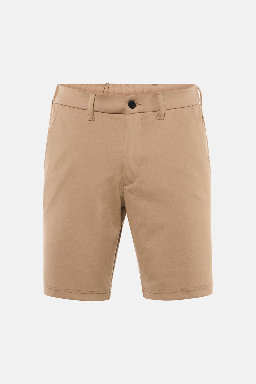 Short beige de JACK & JONES JEANS INTELLIGENCE, avec poches arrière et passants de ceinture.