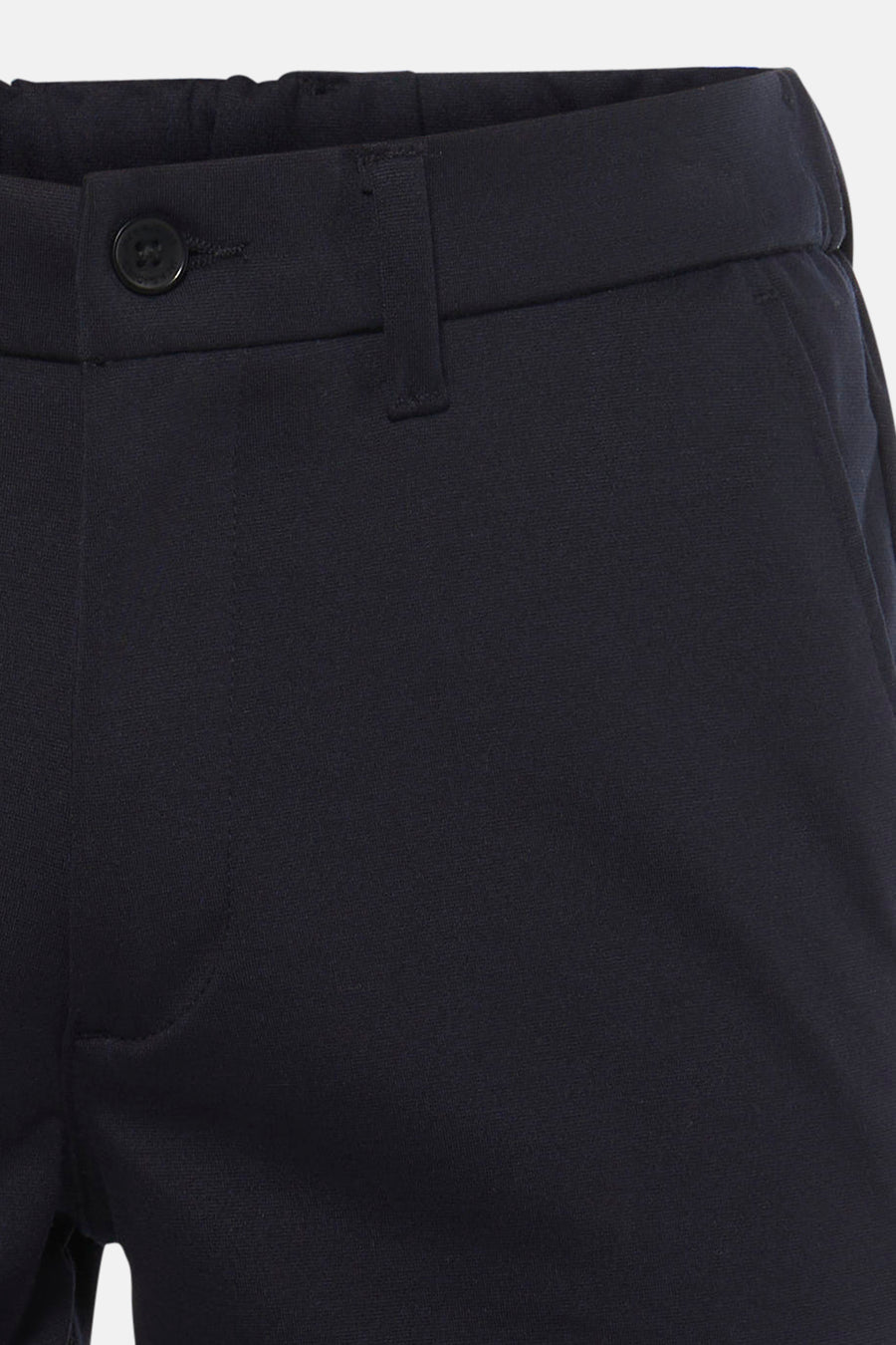 Blauwe short van JACK & JONES JEANS INTELLIGENCE, met knoopdetail en zak.