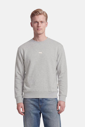 Sweat col O - gris